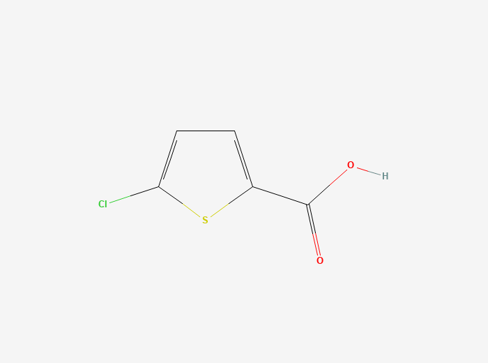 2D chemical structure for 5-Chlorothiophene-2-carboxylic acid